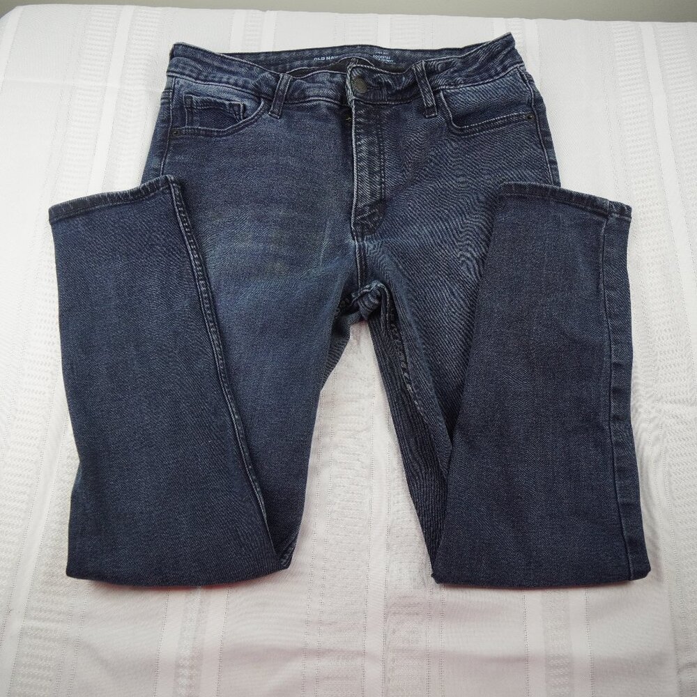 Old Navy Jeans Womens 12 High Rise Rockstar Super Skinny Stretch Denim Pants